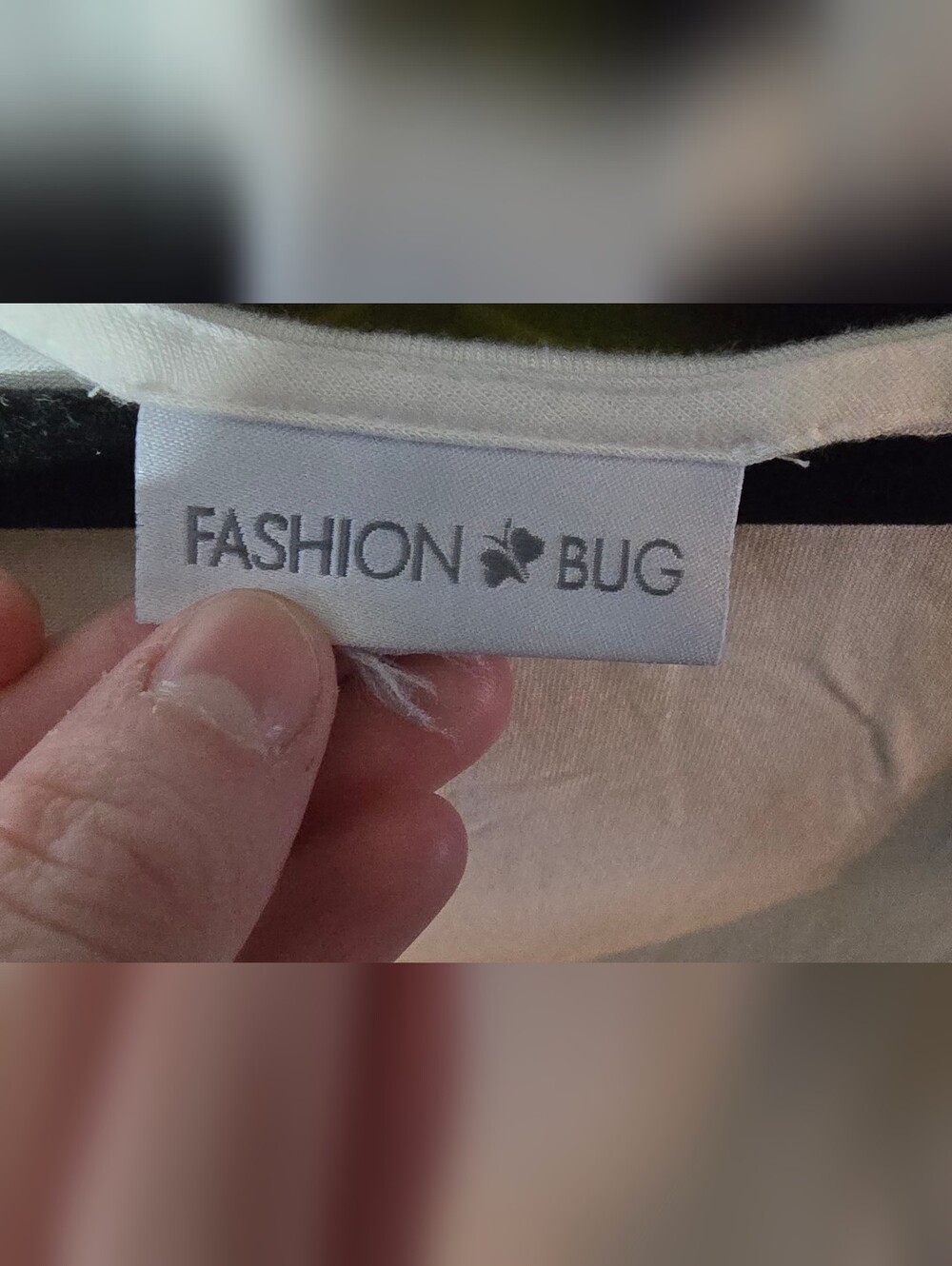Fashion Bug Off White Long Sleeve Top with Rosette Trim - Picture 2 of 2